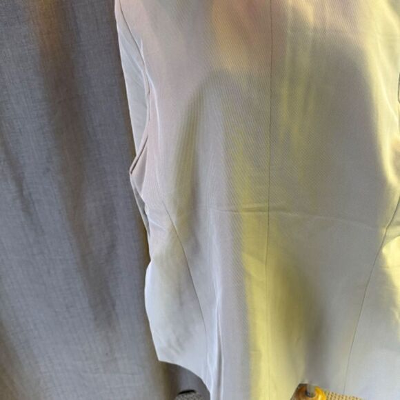 Ann Taylor LOFT  beige collarless jacket- 14 - Picture 4 of 6
